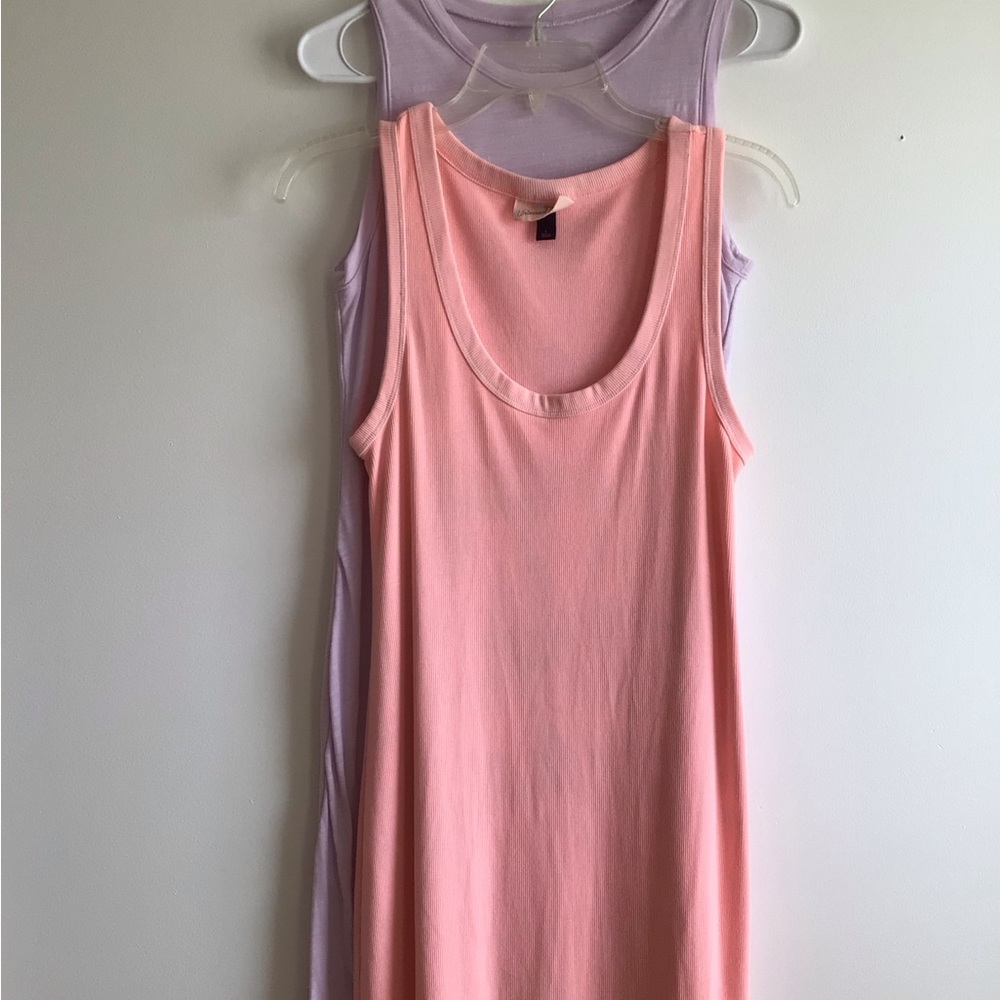 2/$12 Nine West Pink and Lavender Tank Dress Bundle